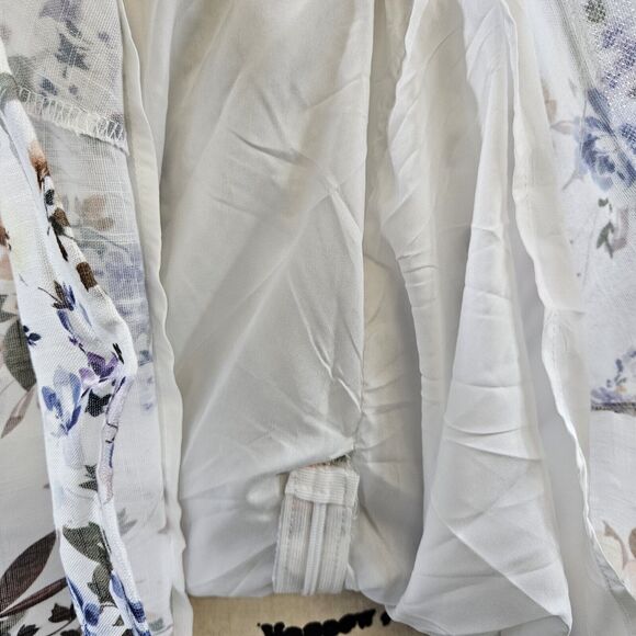 Gwen White Floral Mini Dress Women Size Small - Picture 7 of 9
